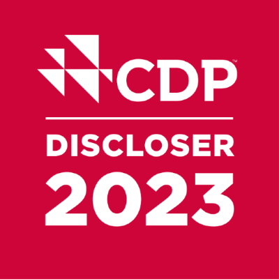 CDP Discloser 2023 certification stamp - EDMI climate action